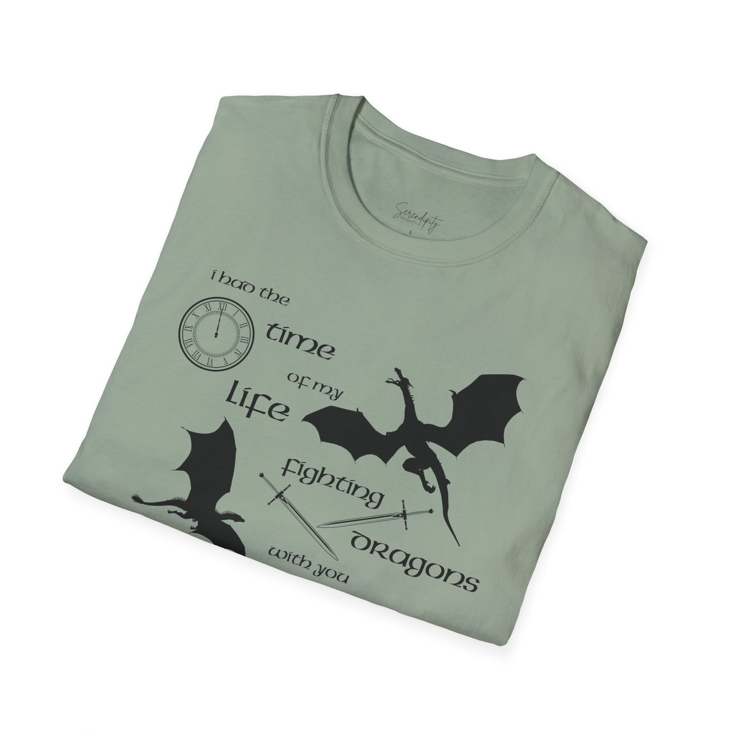 Fighting Dragons With You Soft Style Tee
