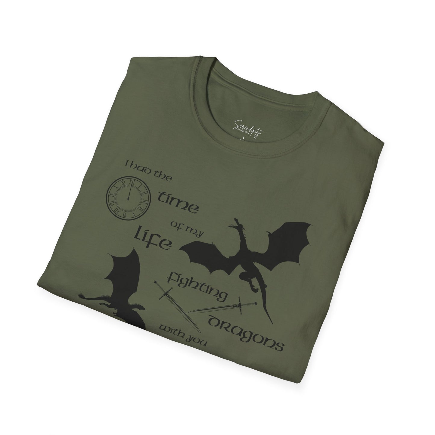Fighting Dragons With You Soft Style Tee