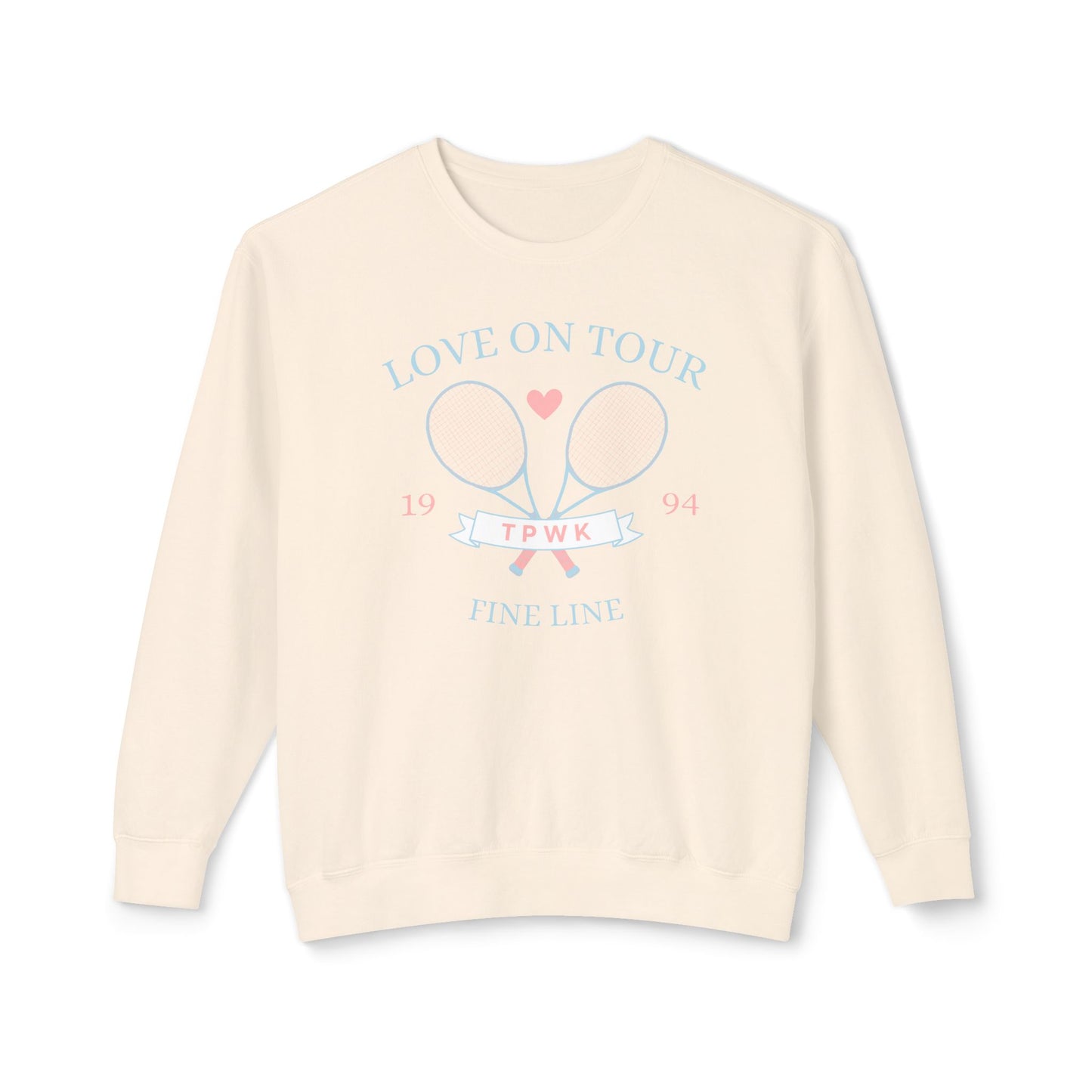 Love On Tour Tennis Club Comfort Colors Sweatshirt
