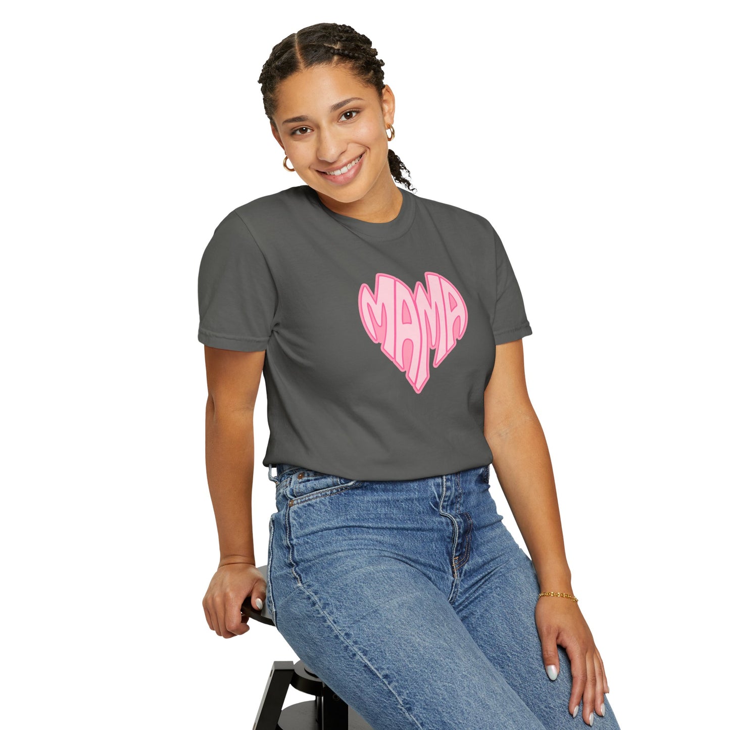 Mama Heart Comfort Colors Tee