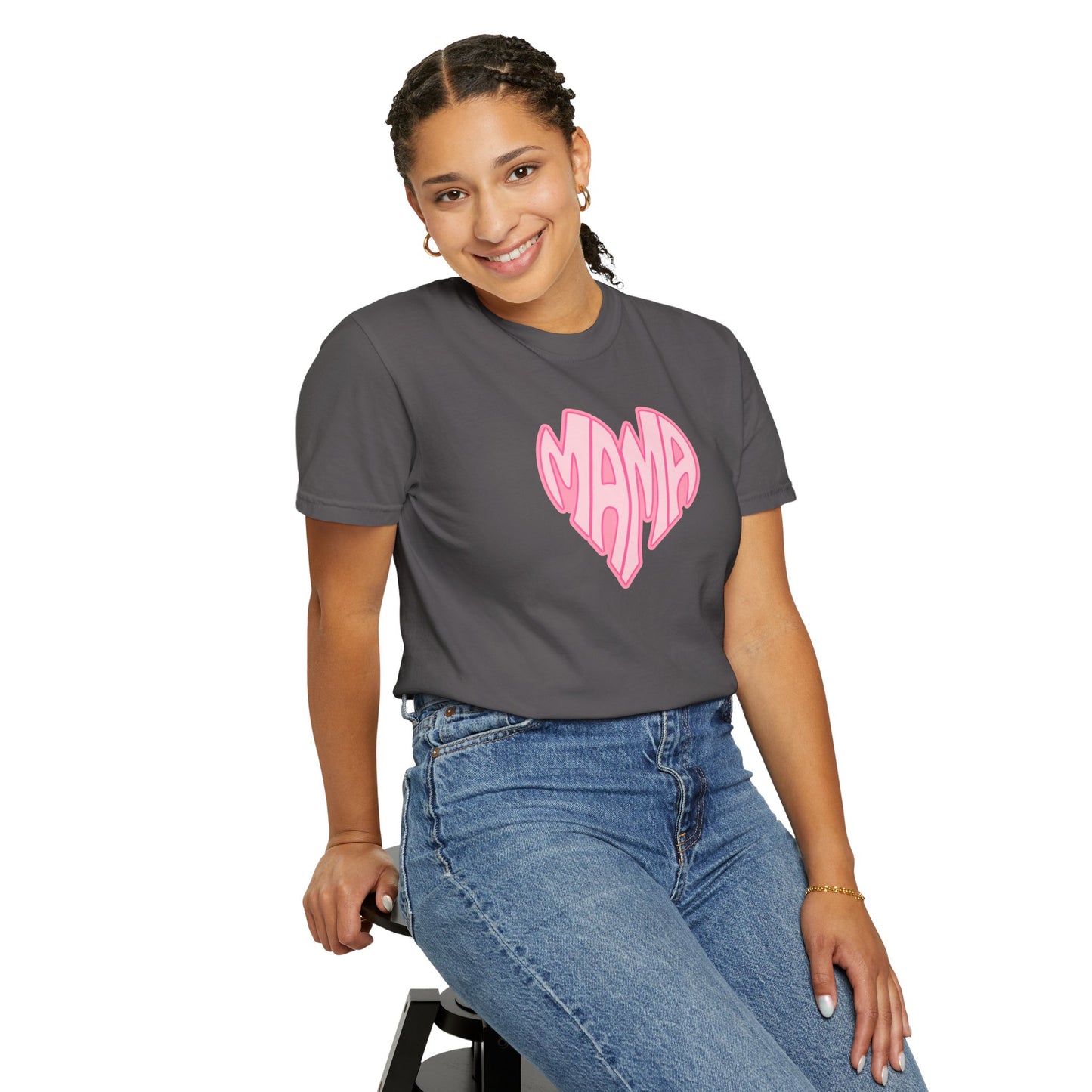 Mama Heart Comfort Colors Tee