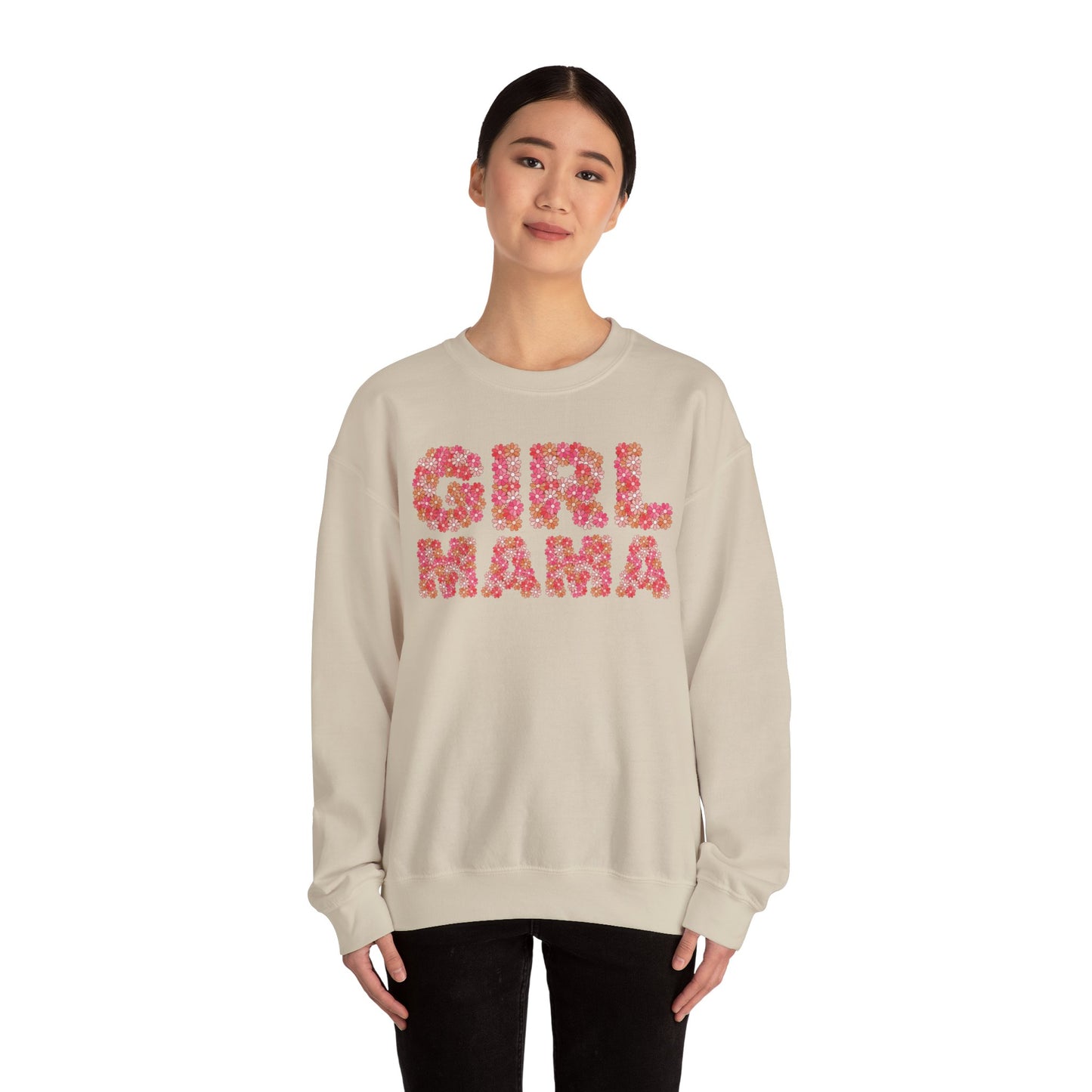 Girl Mama Floral Crewneck Sweatshirt