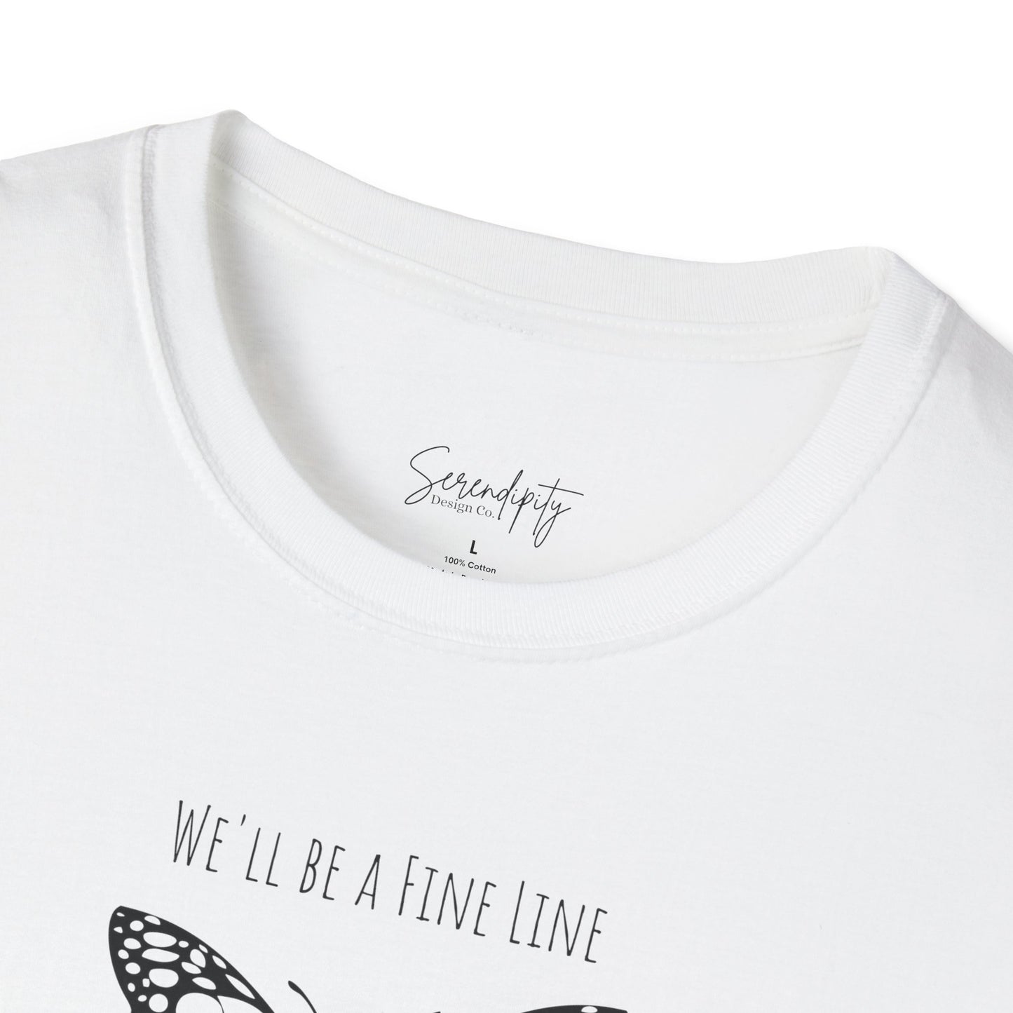 Fine Line Butterfly Soft Style Tee