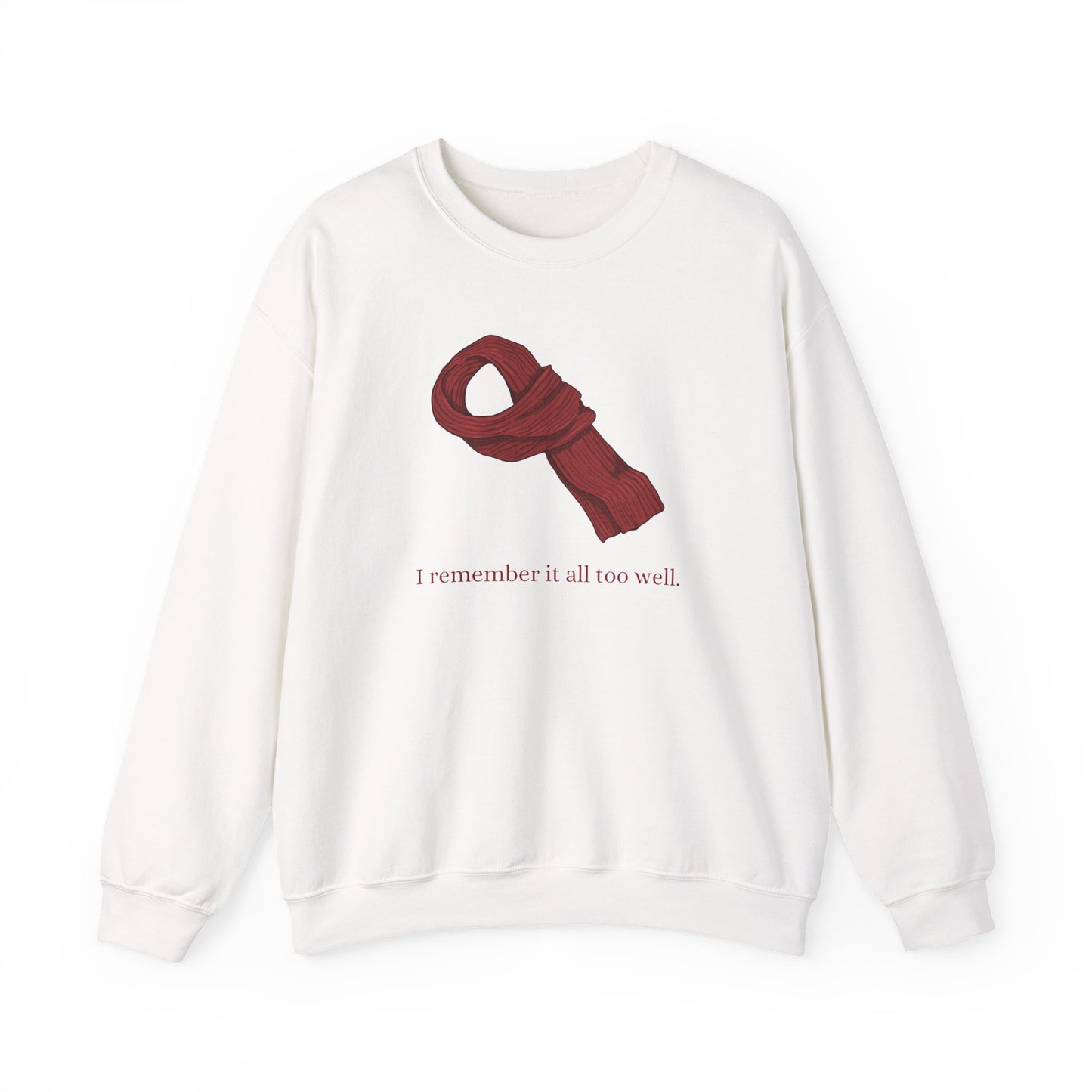 Red Scarf Crewneck Sweatshirt