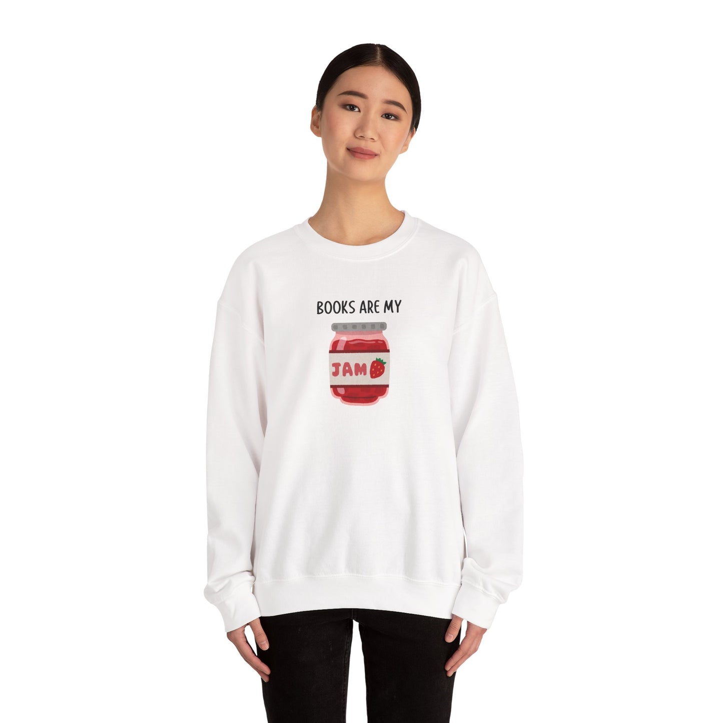 Books Are My Jam Crewneck Sweatshirt