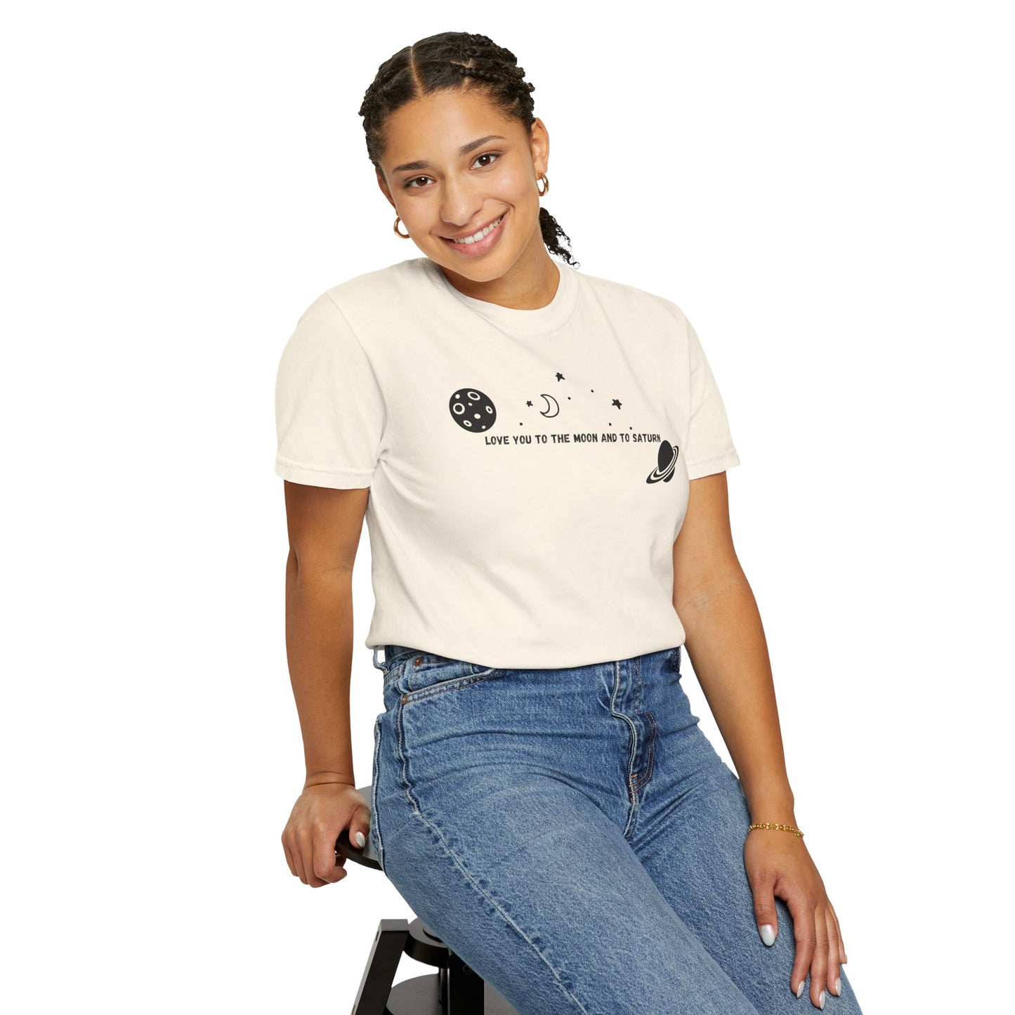 Love You to the Moon and to Saturn Comfort Colors Tee