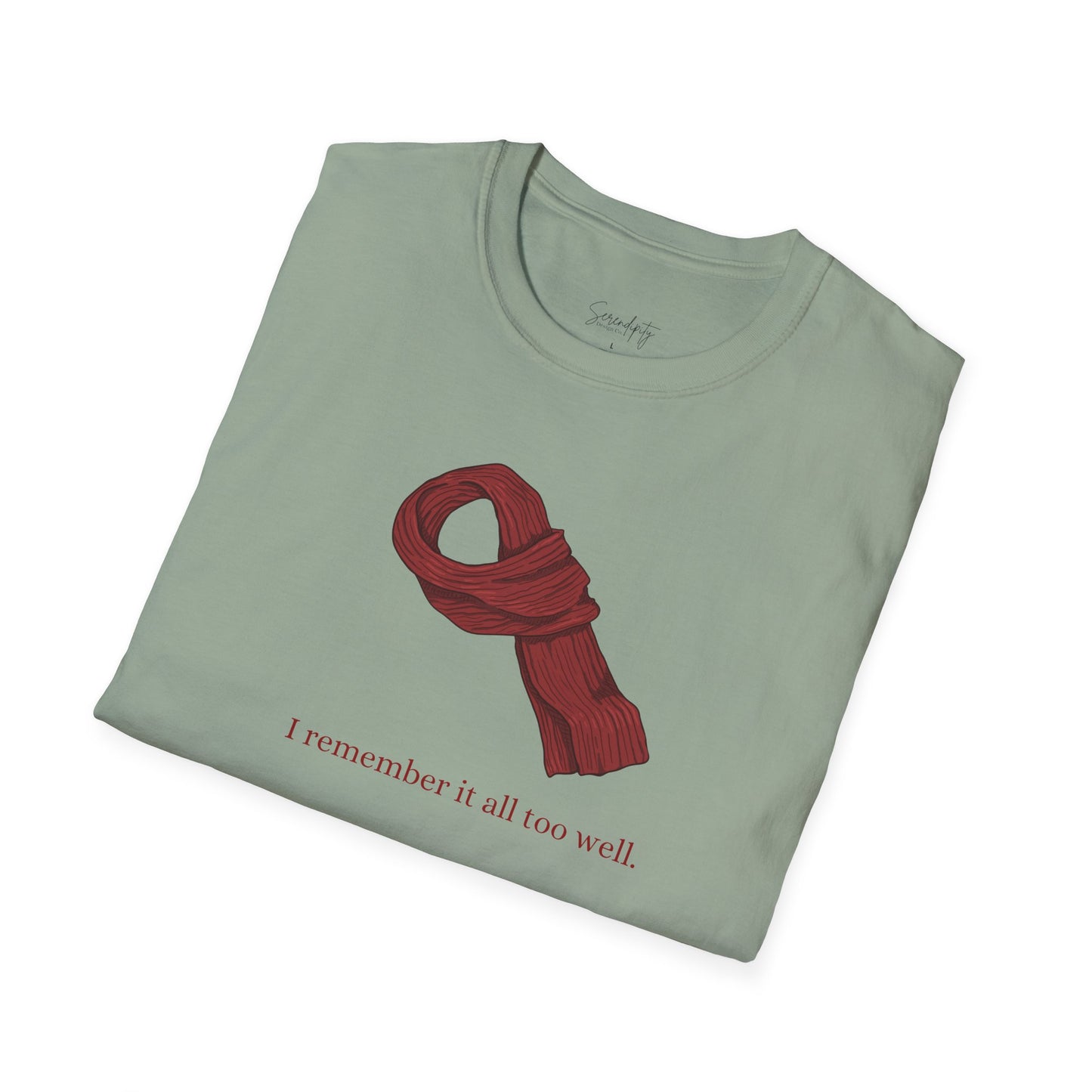 Red Scarf Soft Style Tee