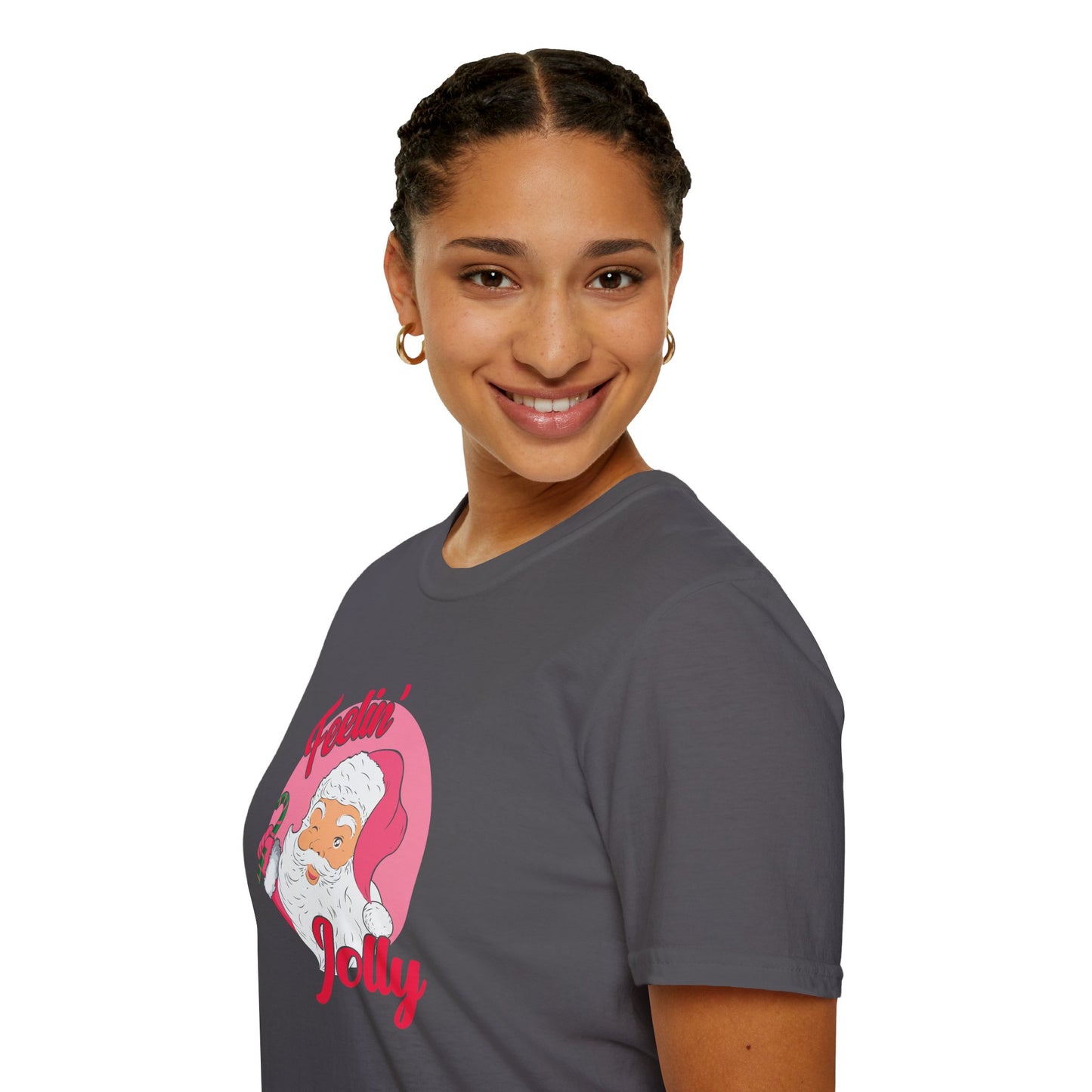 Feelin' Jolly Santa Soft Style Tee
