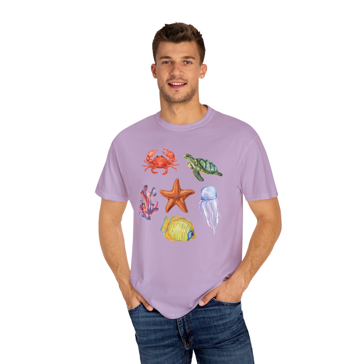 Ocean Creatures Comfort Colors Tee