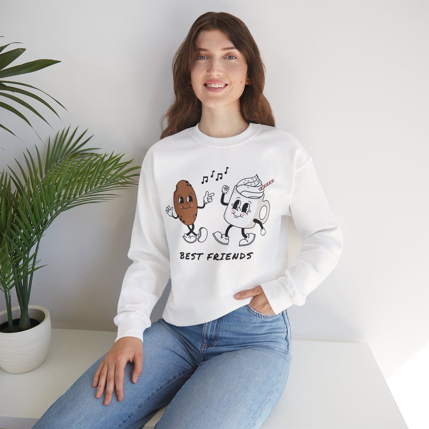 Milk & Cookies Best Friends Crewneck Sweatshirt