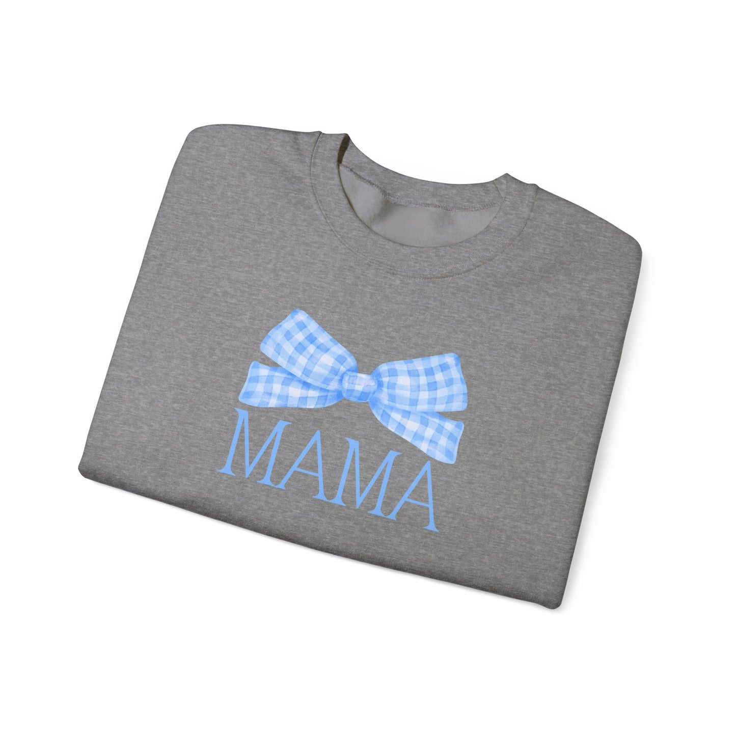 Blue Mama Bow Crewneck Sweatshirt