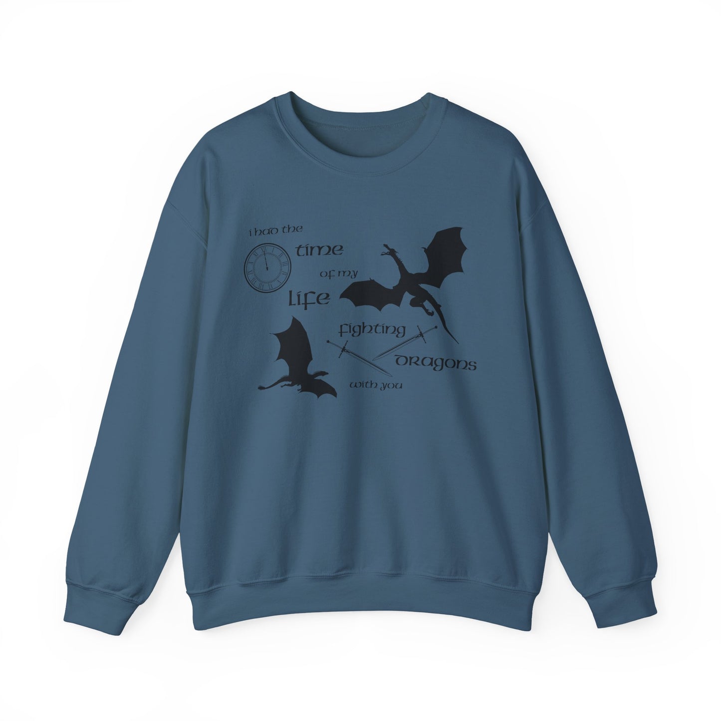 Fighting Dragons With You Crewneck Sweatshirt