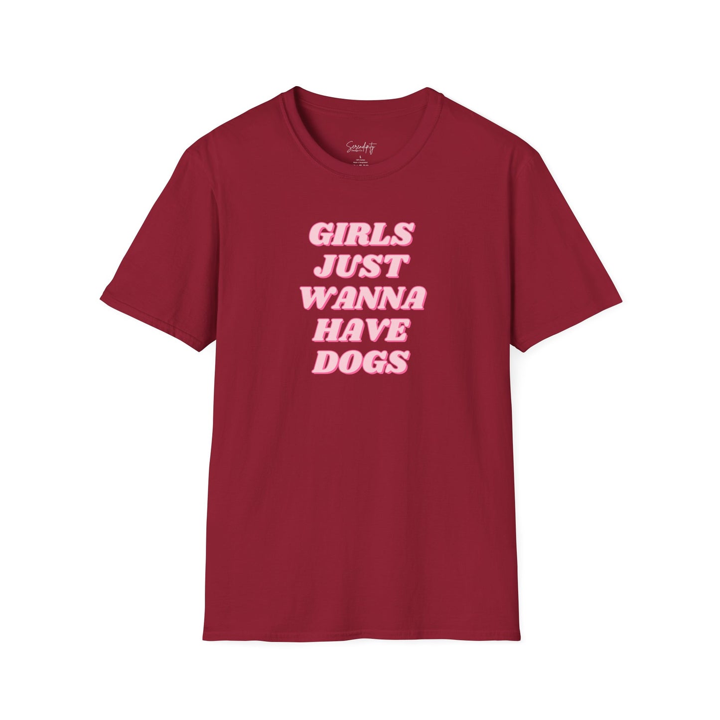 Girls Just Wanna Have Dogs Soft Style Tee