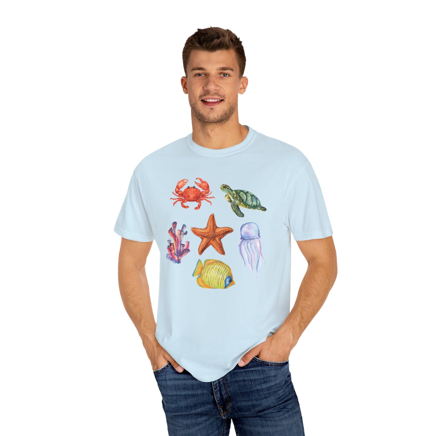 Ocean Creatures Comfort Colors Tee