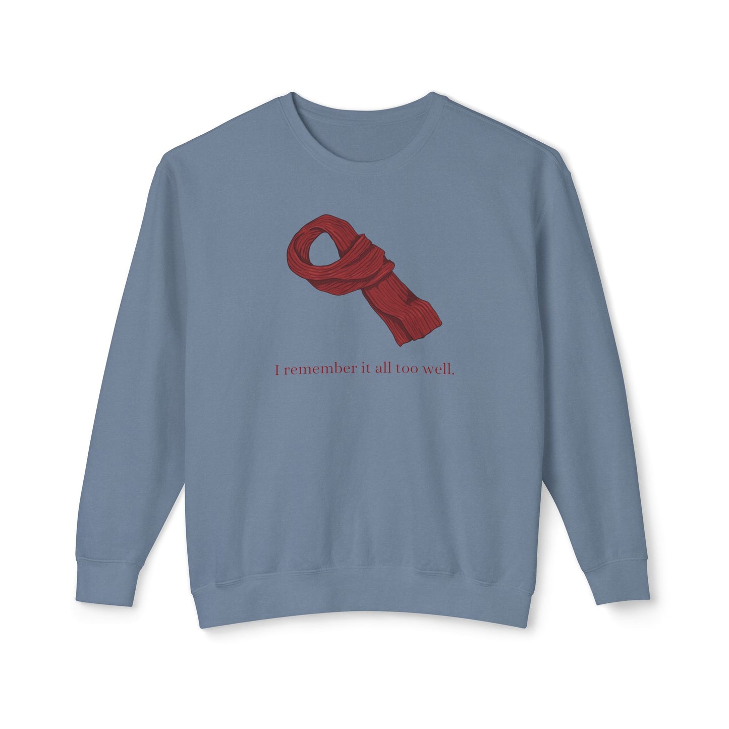 Red Scarf Comfort Colors Sweatshirt