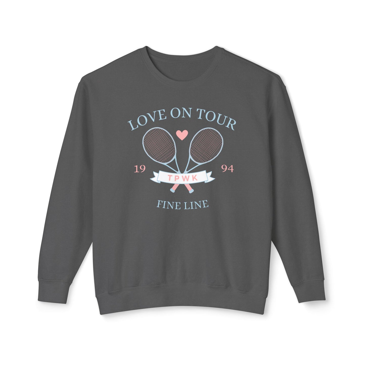 Love On Tour Tennis Club Comfort Colors Sweatshirt