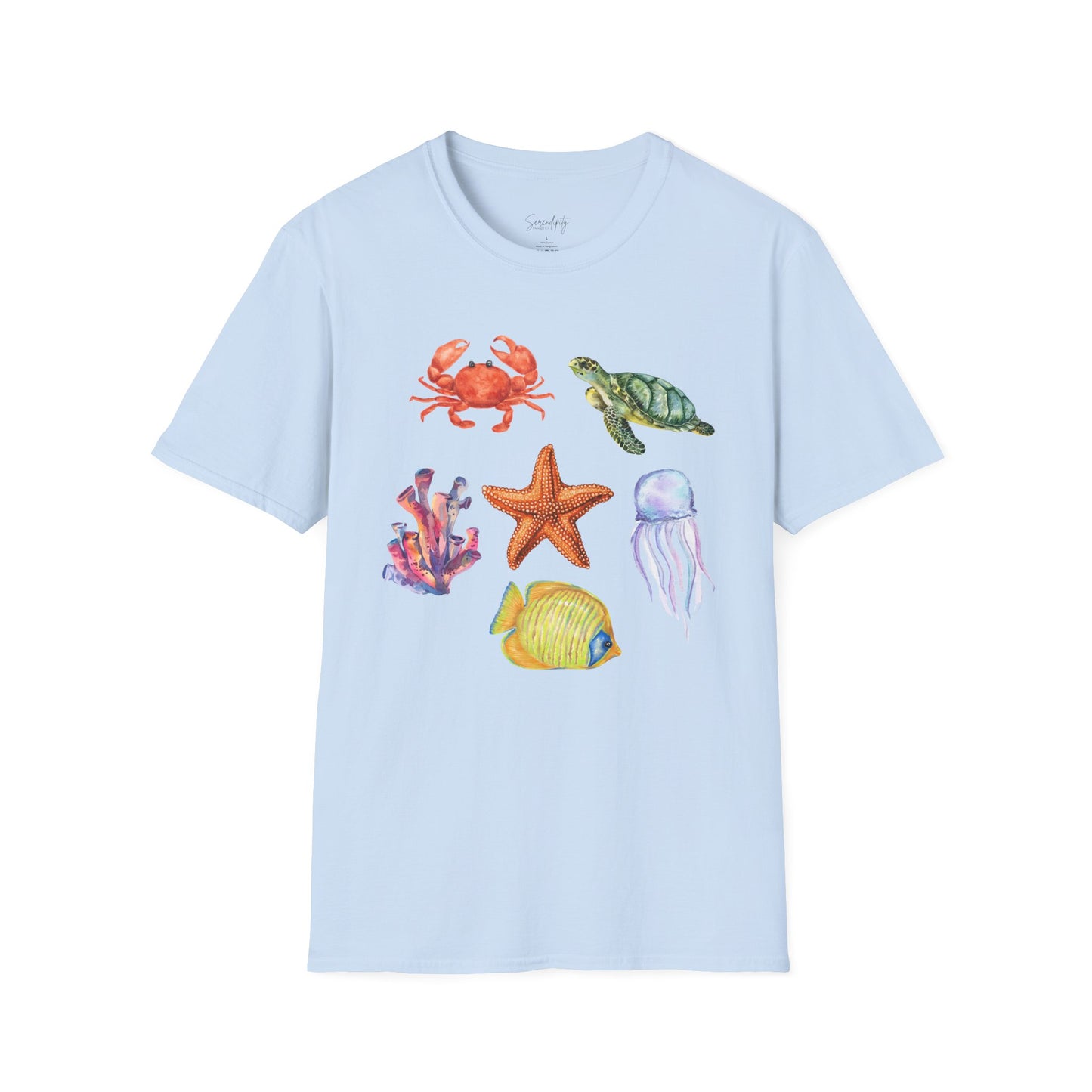 Ocean Creatures Soft Style Tee