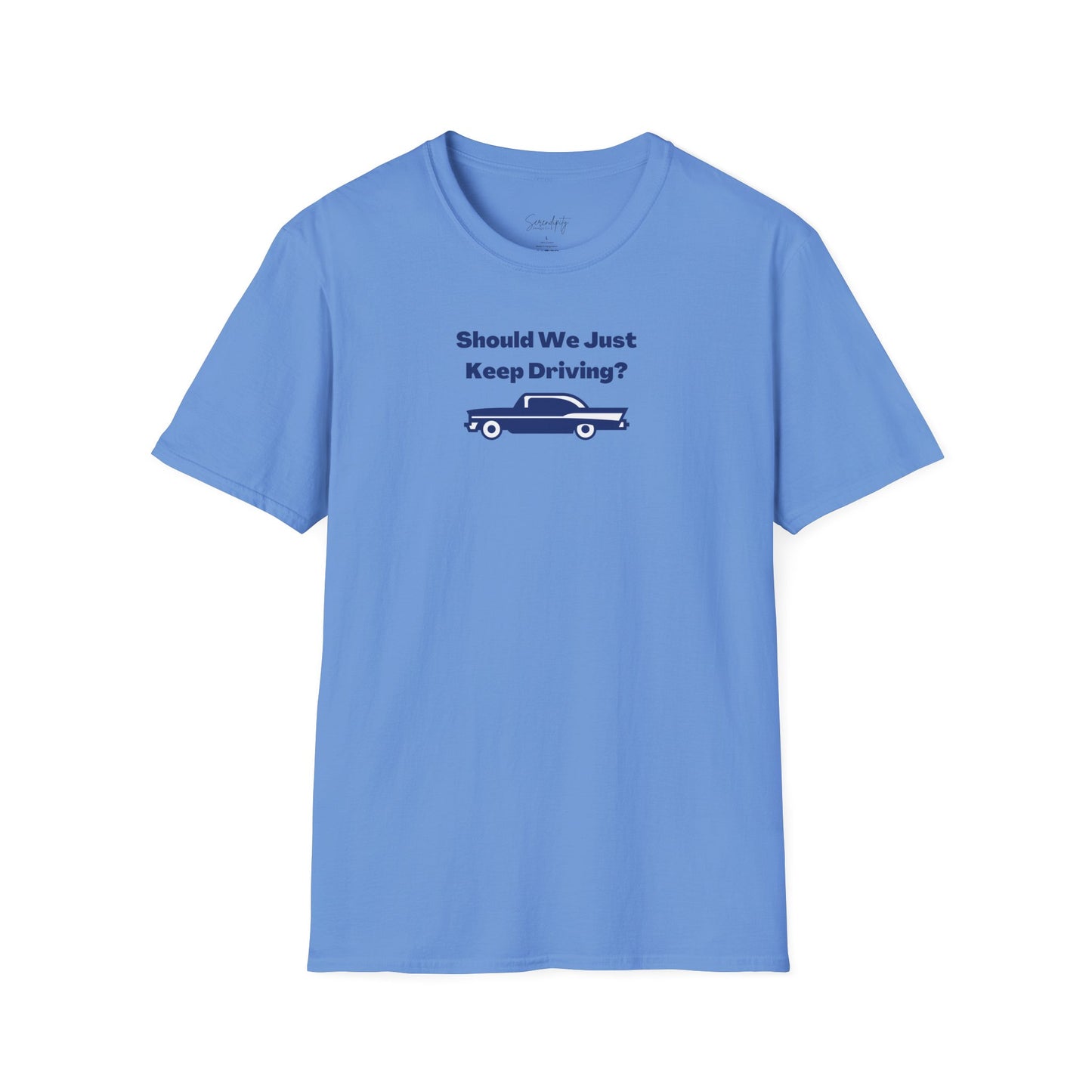Should We Just Keep Driving Vintage Car Soft Style Tee