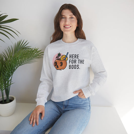Here For The Boos Crewneck Sweatshirt