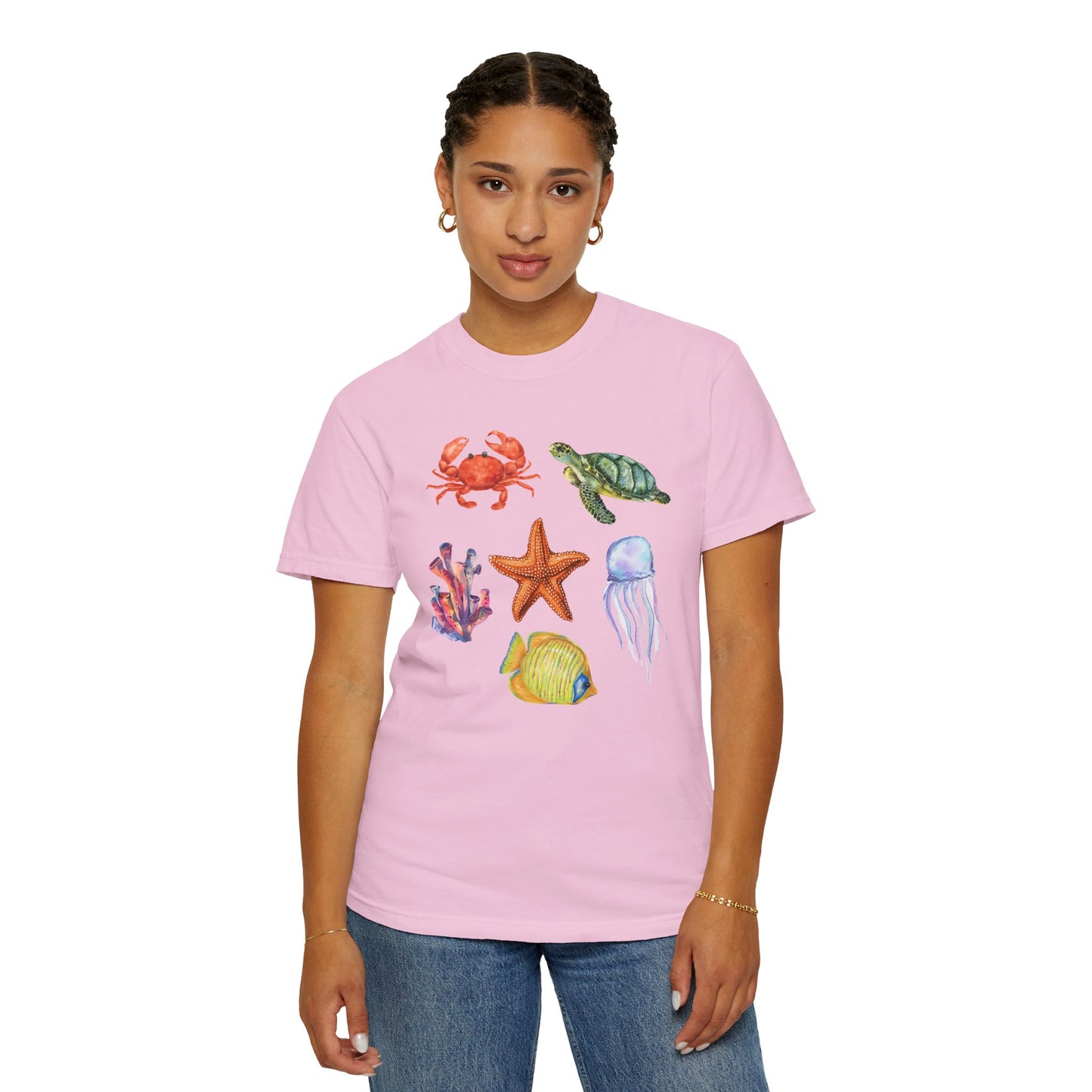 Ocean Creatures Comfort Colors Tee