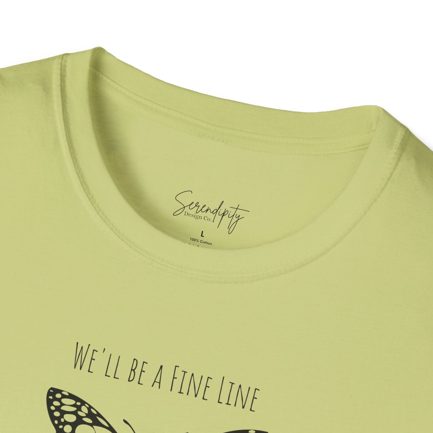 Fine Line Butterfly Soft Style Tee