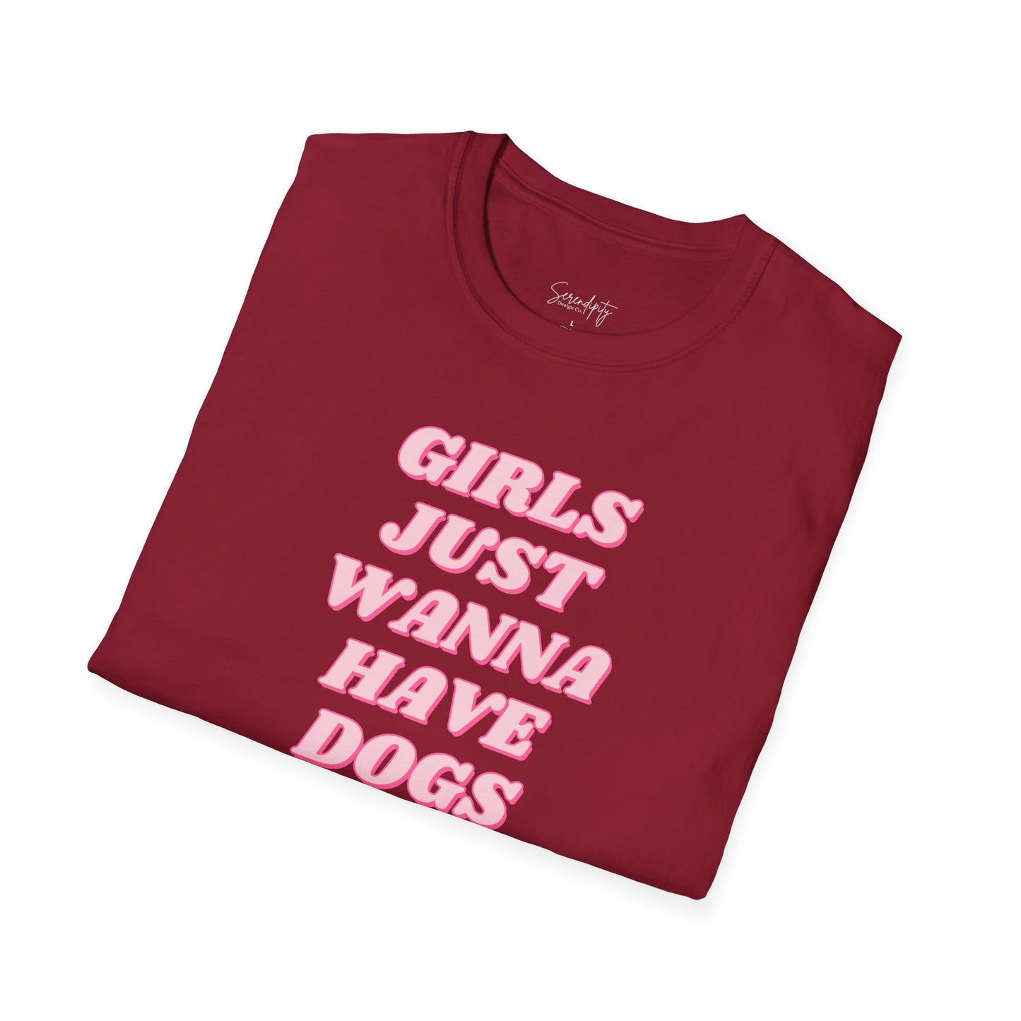 Girls Just Wanna Have Dogs Soft Style Tee