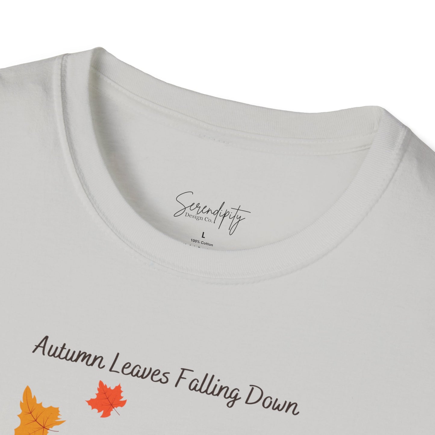 Autumn Leaves Falling Down Soft Style Tee