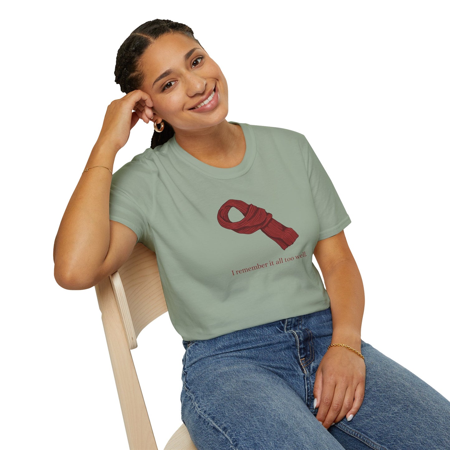 Red Scarf Soft Style Tee