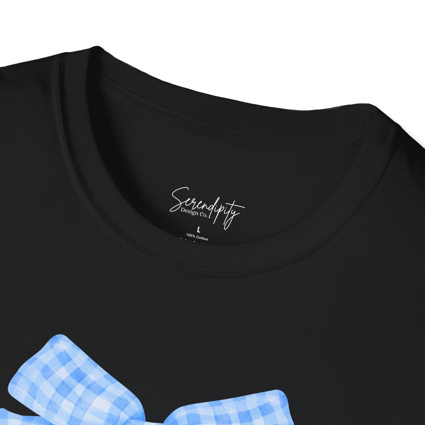 Blue Bow Mama Soft Style Tee