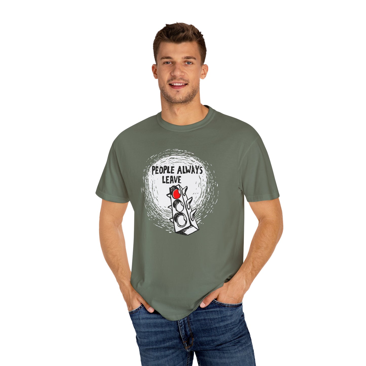People Always Leave Comfort Colors Tee