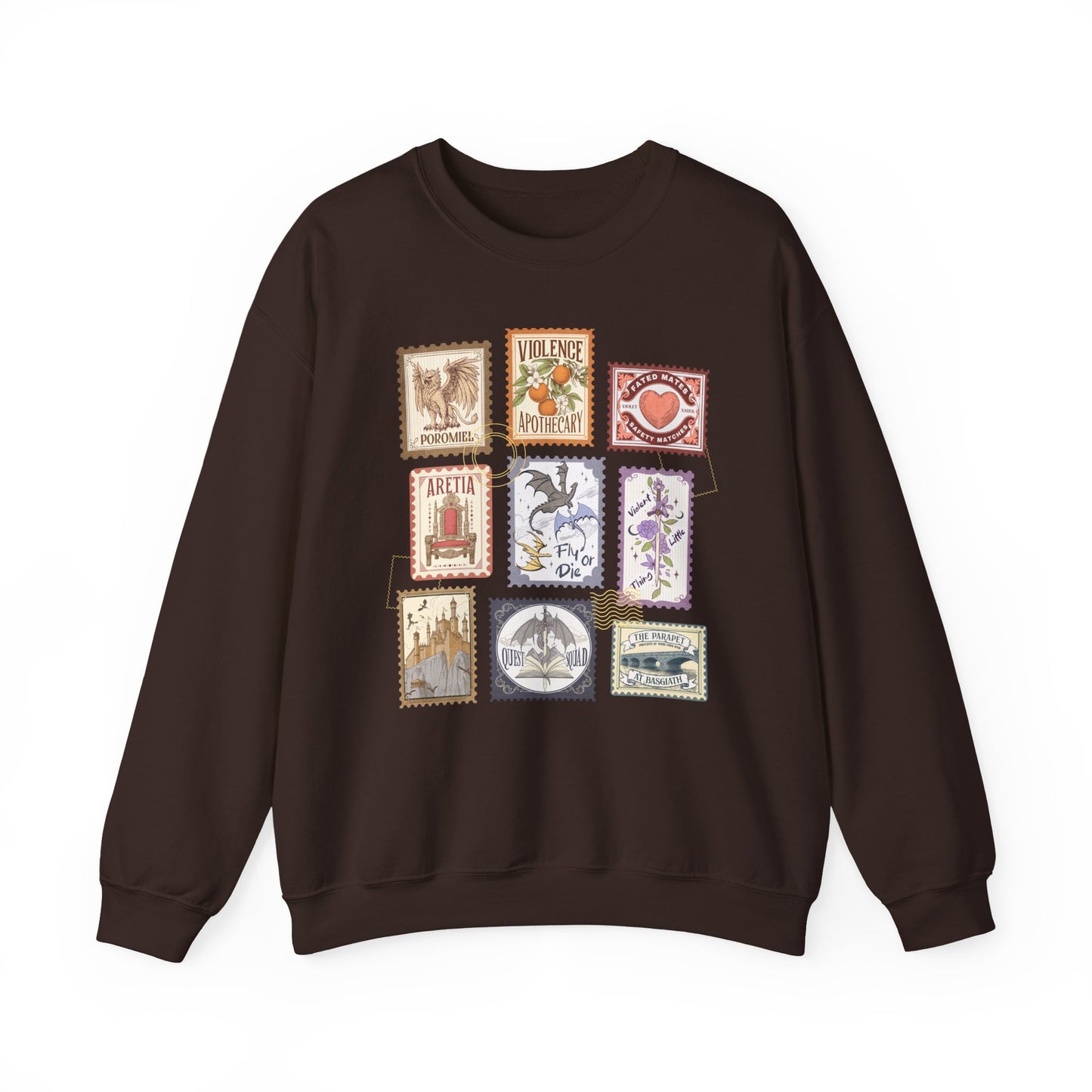Fourth Wing Stamps Crewneck Sweatshirt
