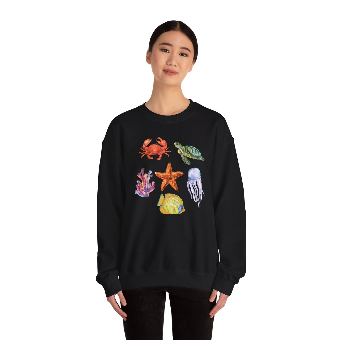 Ocean Creatures Crewneck Sweatshirt