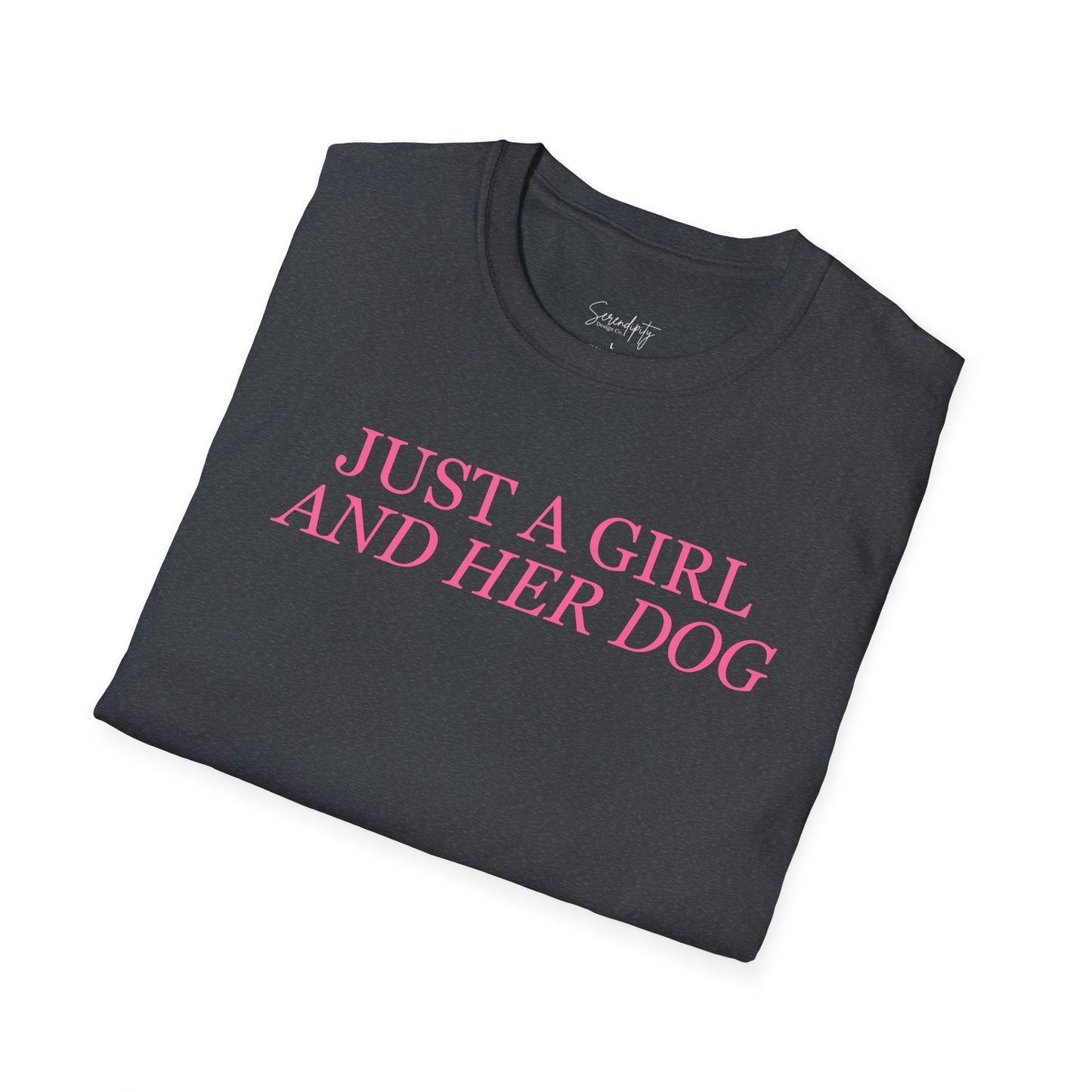 Just a Girl and Her Dog Soft Style Tee