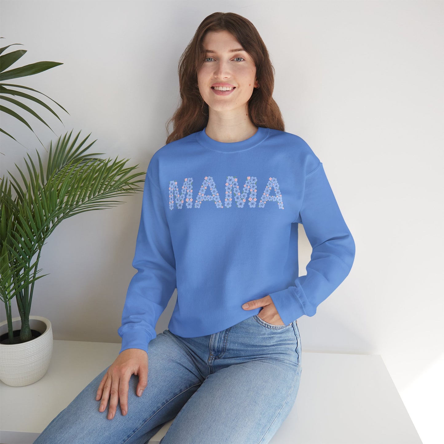 Mama Floral Crewneck Sweatshirt
