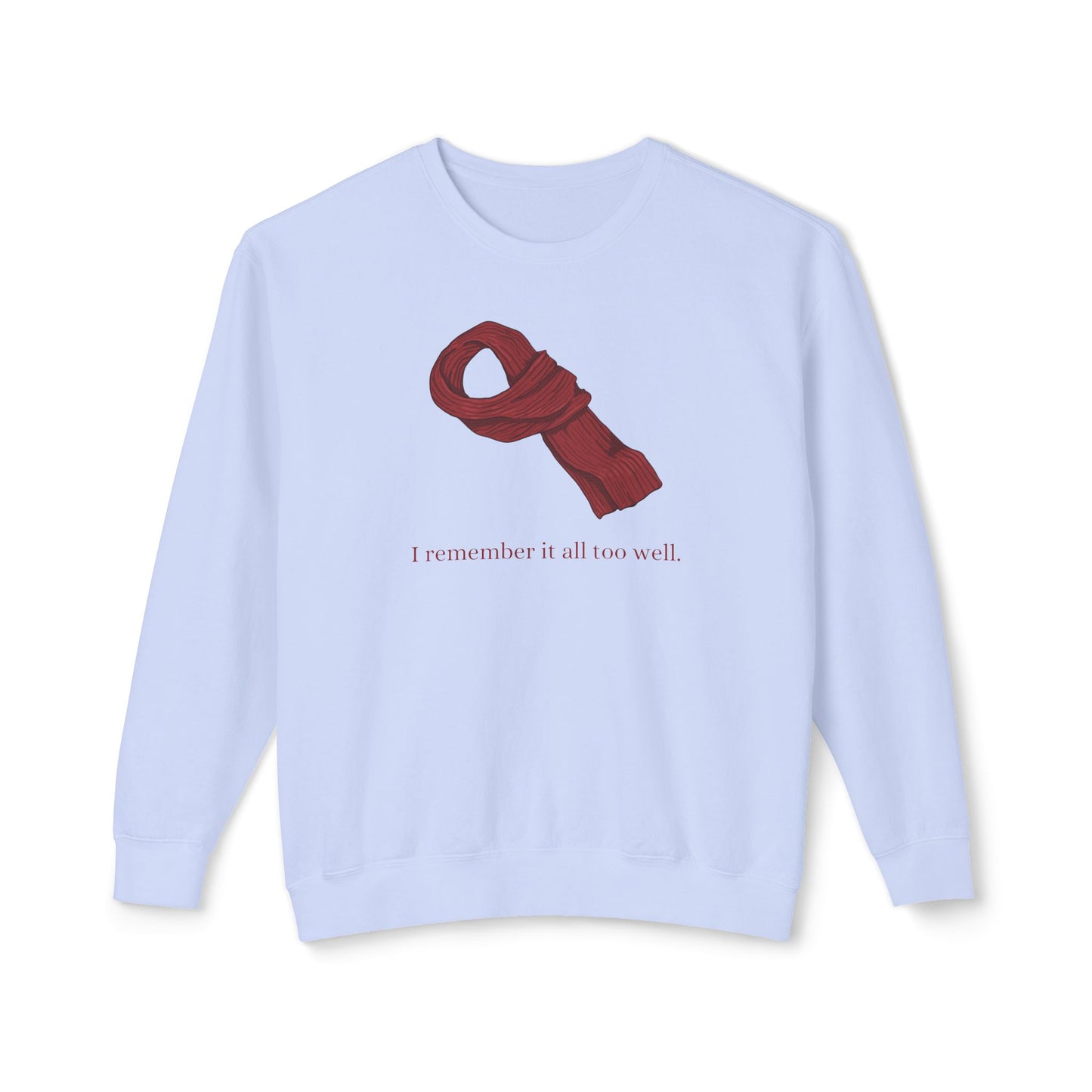 Red Scarf Comfort Colors Sweatshirt