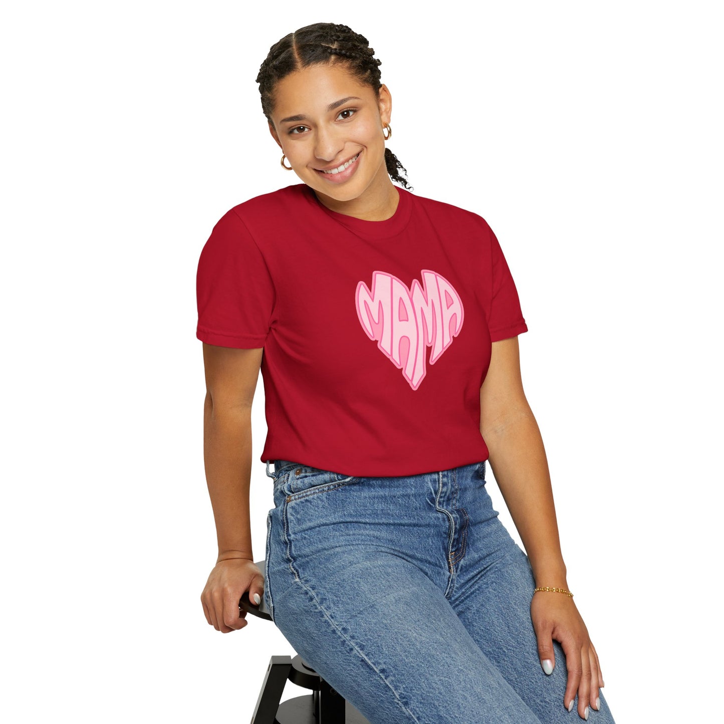 Mama Heart Comfort Colors Tee
