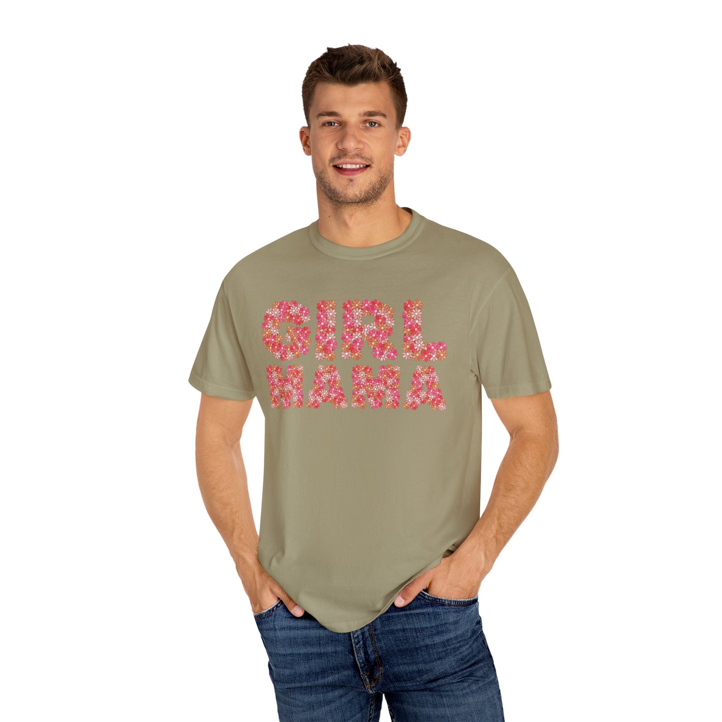 Girl Mama Floral Comfort Colors Tee