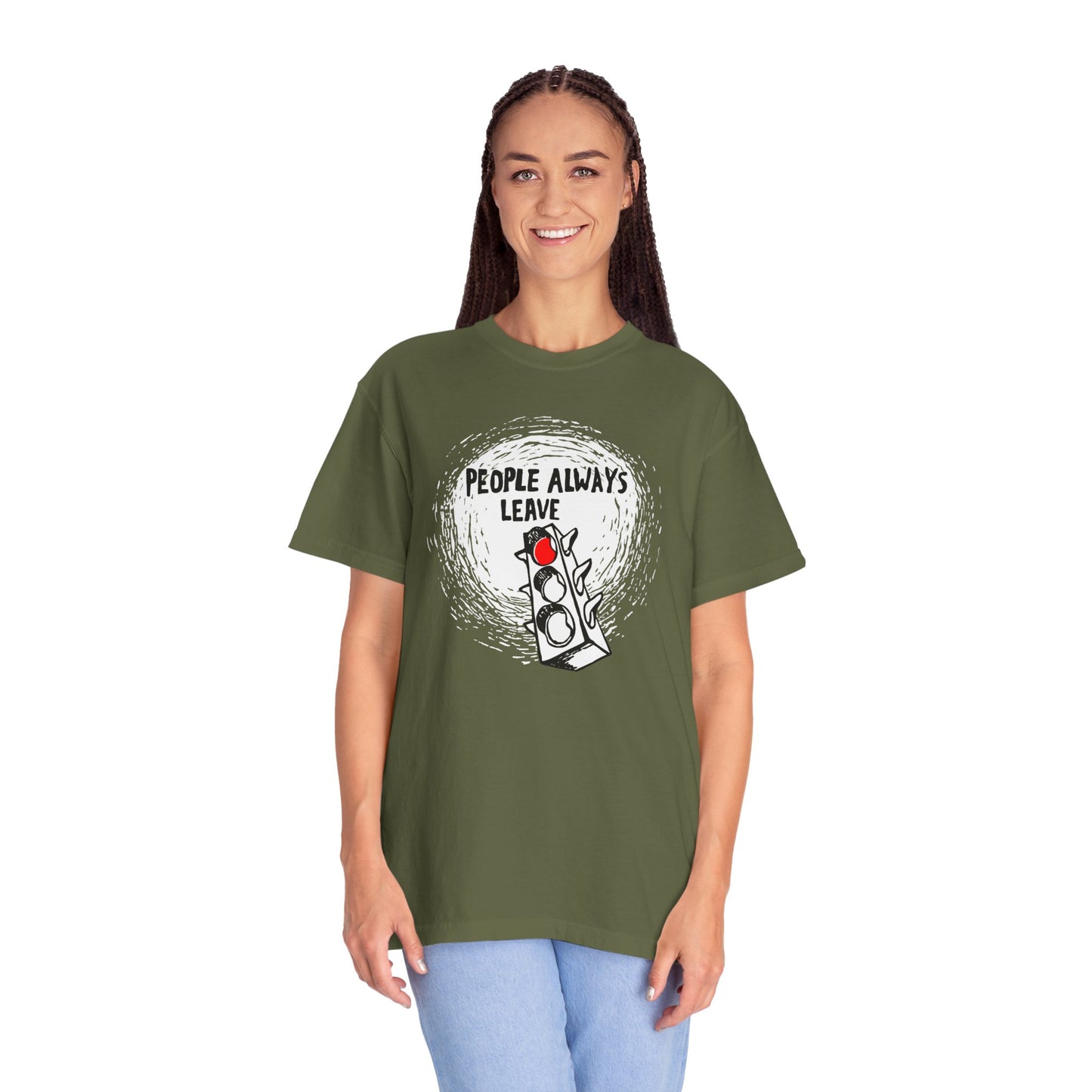 People Always Leave Comfort Colors Tee