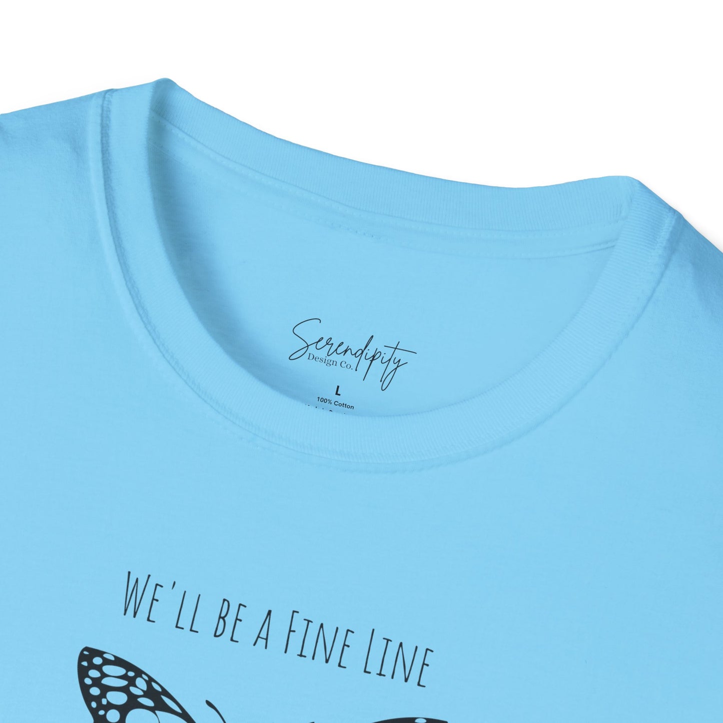Fine Line Butterfly Soft Style Tee