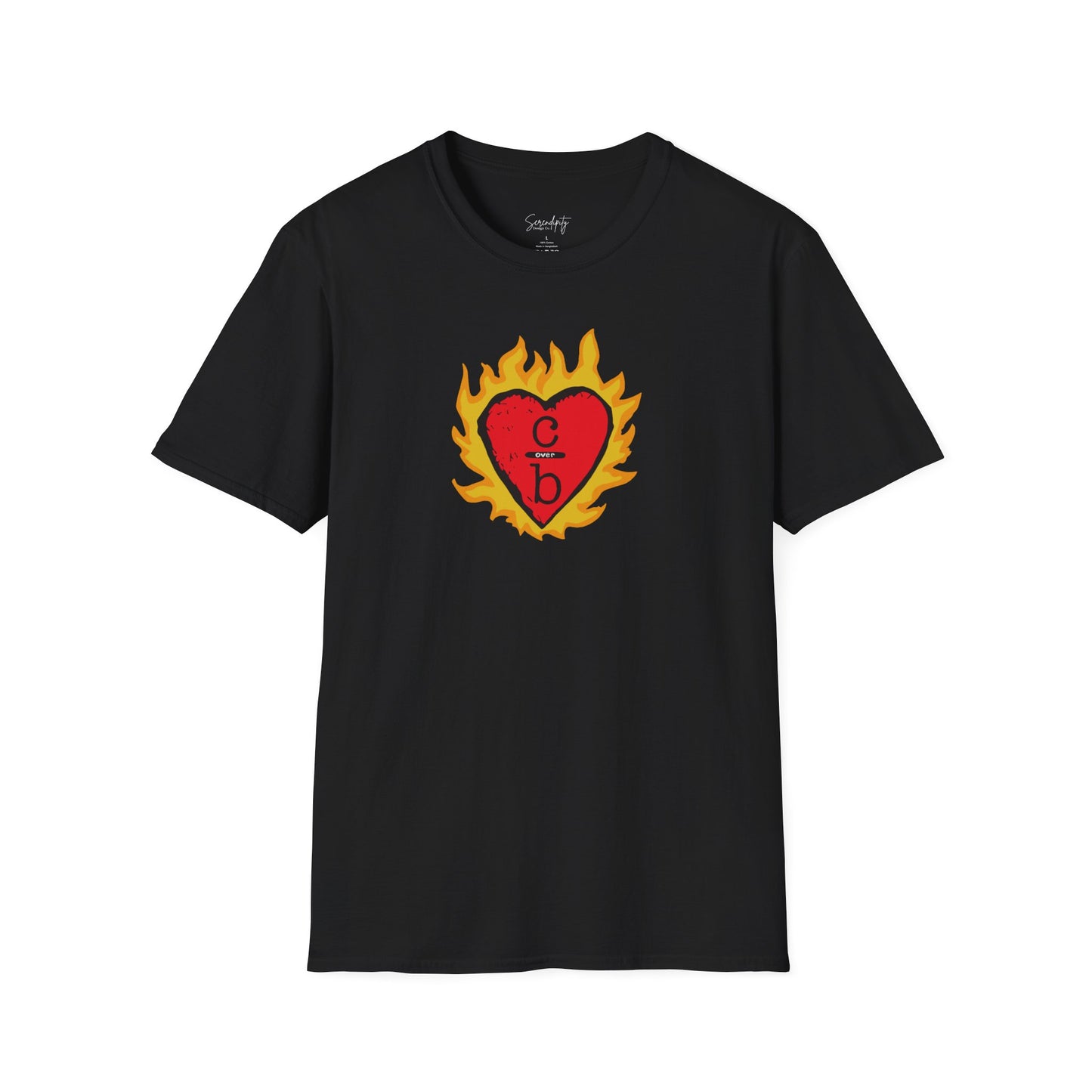 Clothes Over Bros Flaming Heart Soft Style Tee