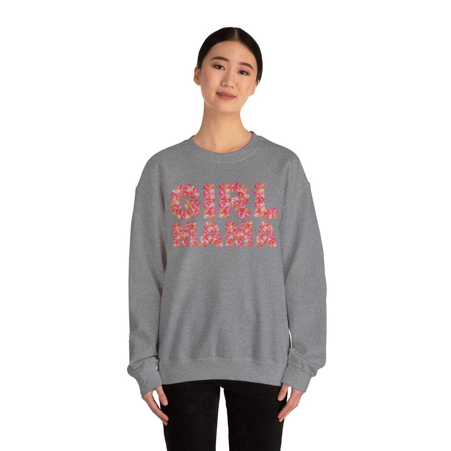 Girl Mama Floral Crewneck Sweatshirt