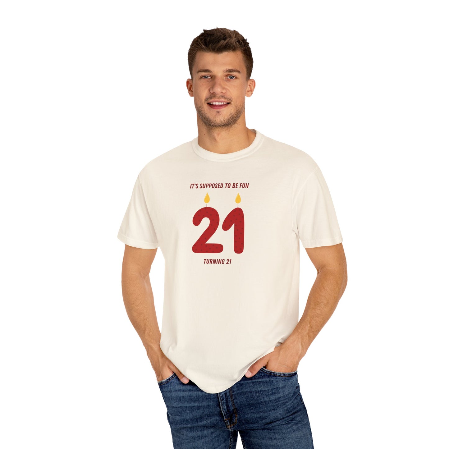 Turning 21 Comfort Colors Tee