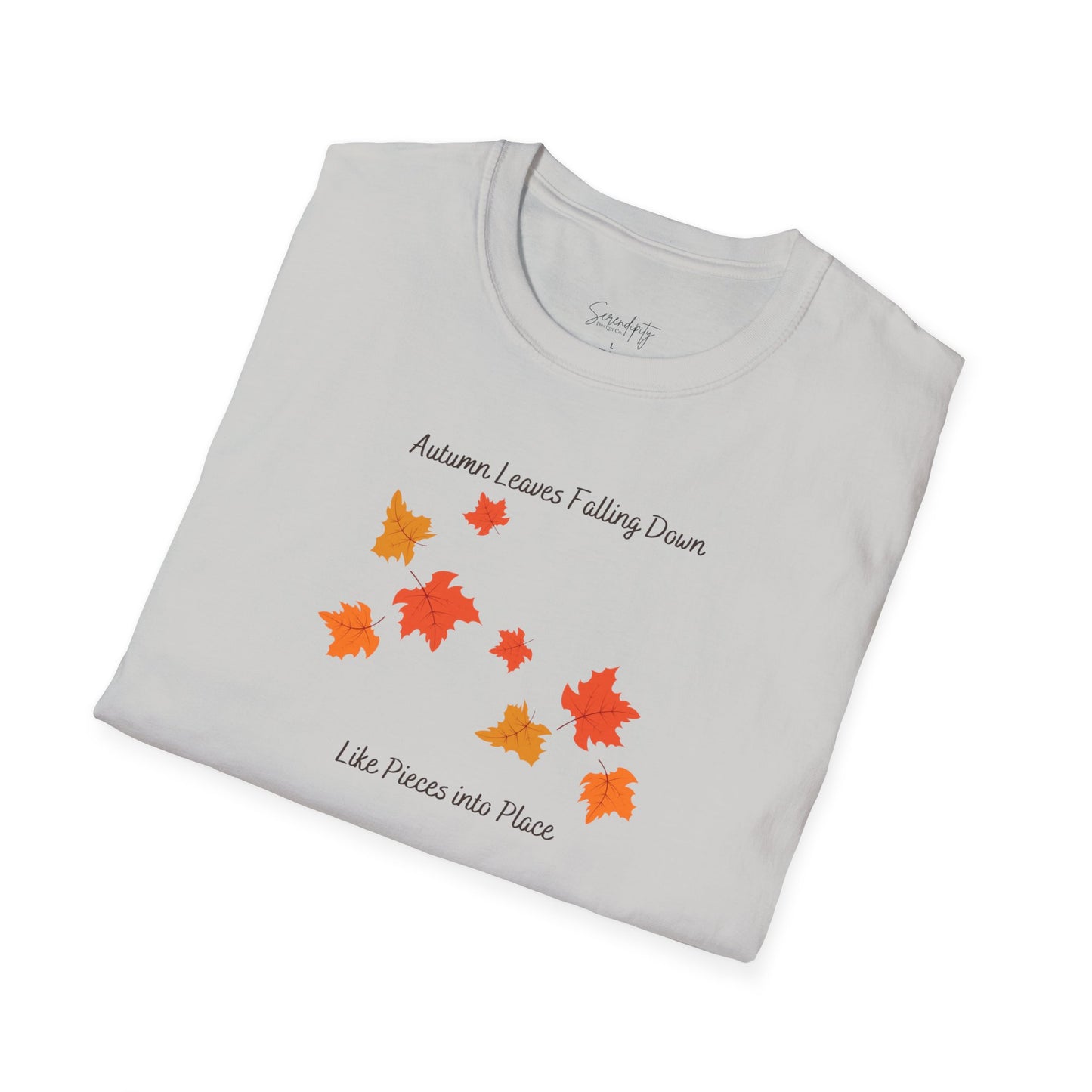 Autumn Leaves Falling Down Soft Style Tee