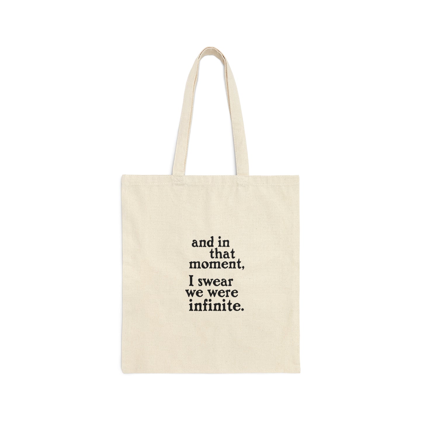 We Were Infinite Cotton Tote Bag
