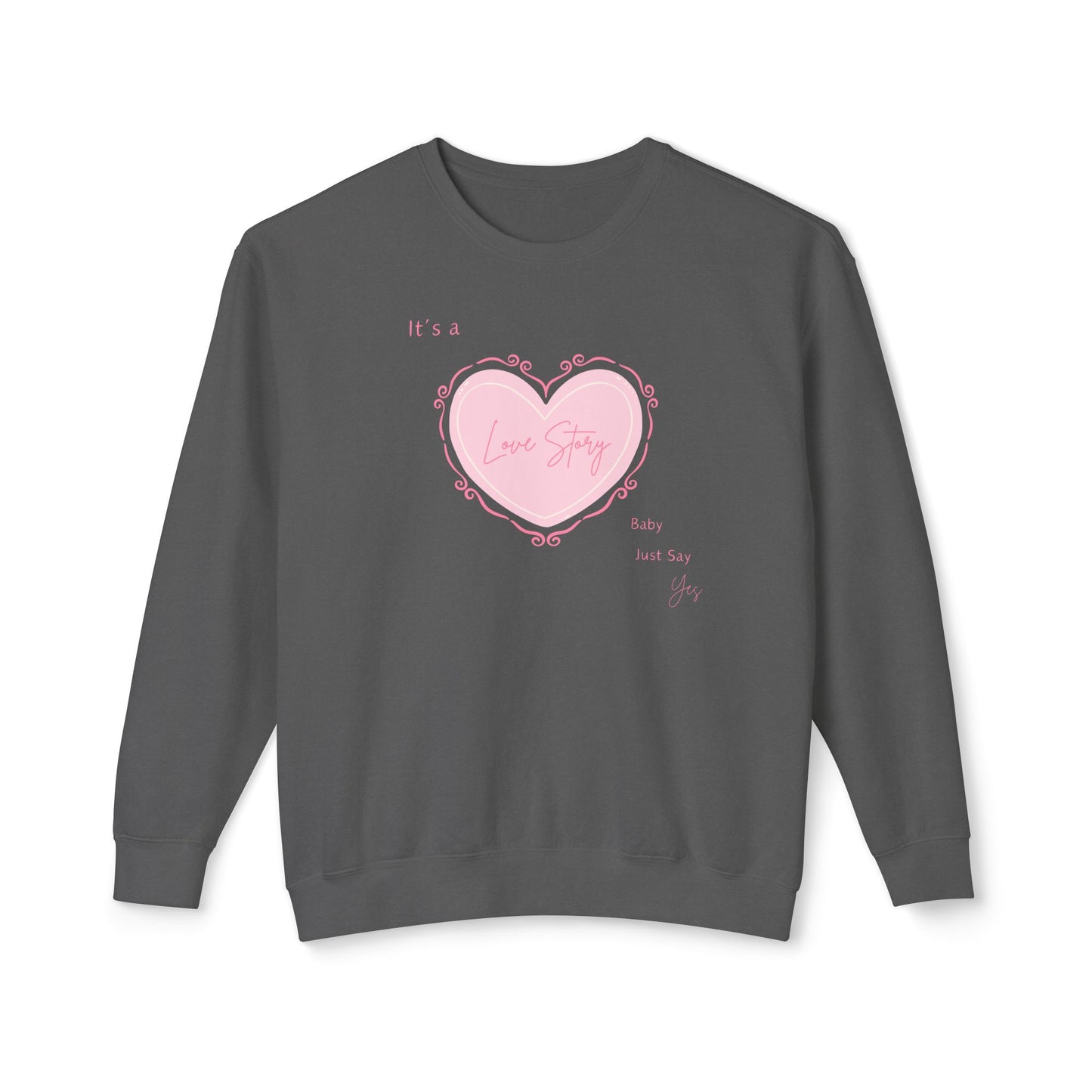 Love Story Coquette Comfort Colors Sweatshirt