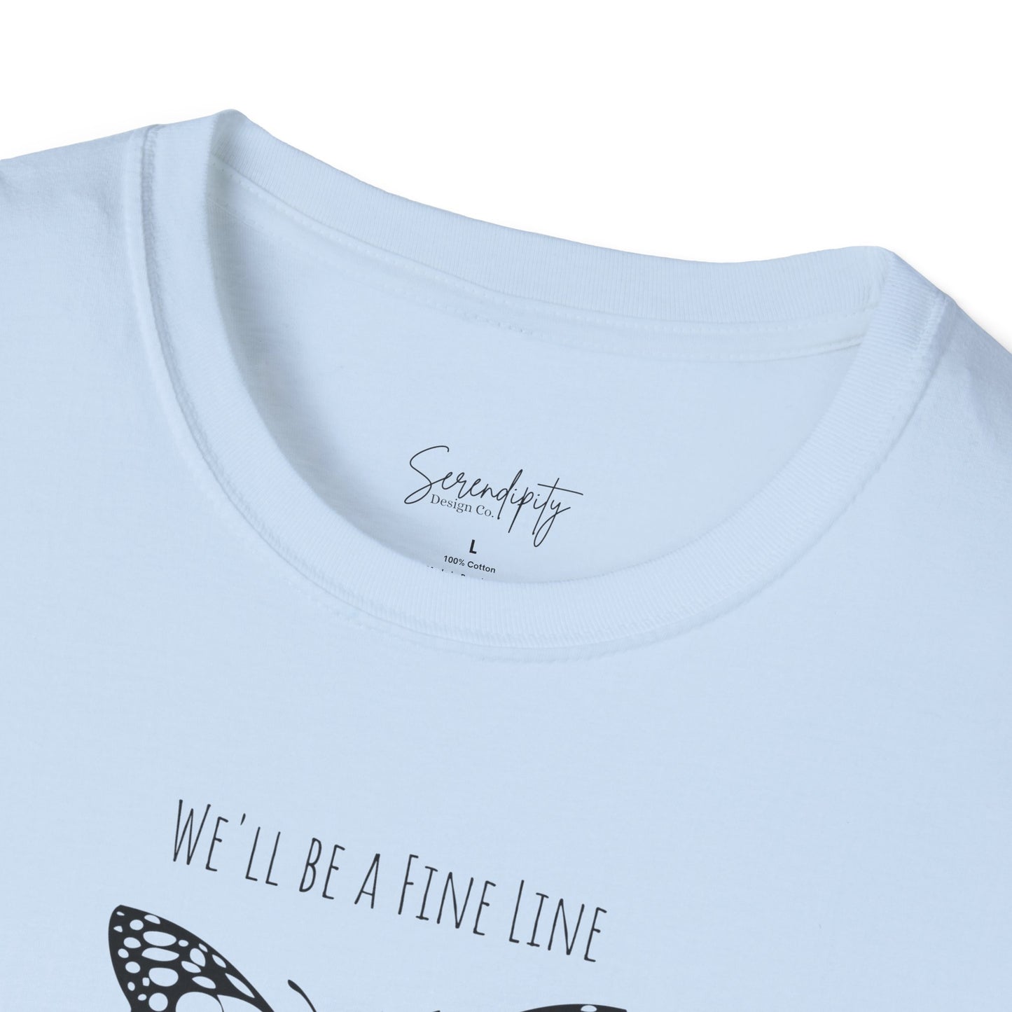 Fine Line Butterfly Soft Style Tee