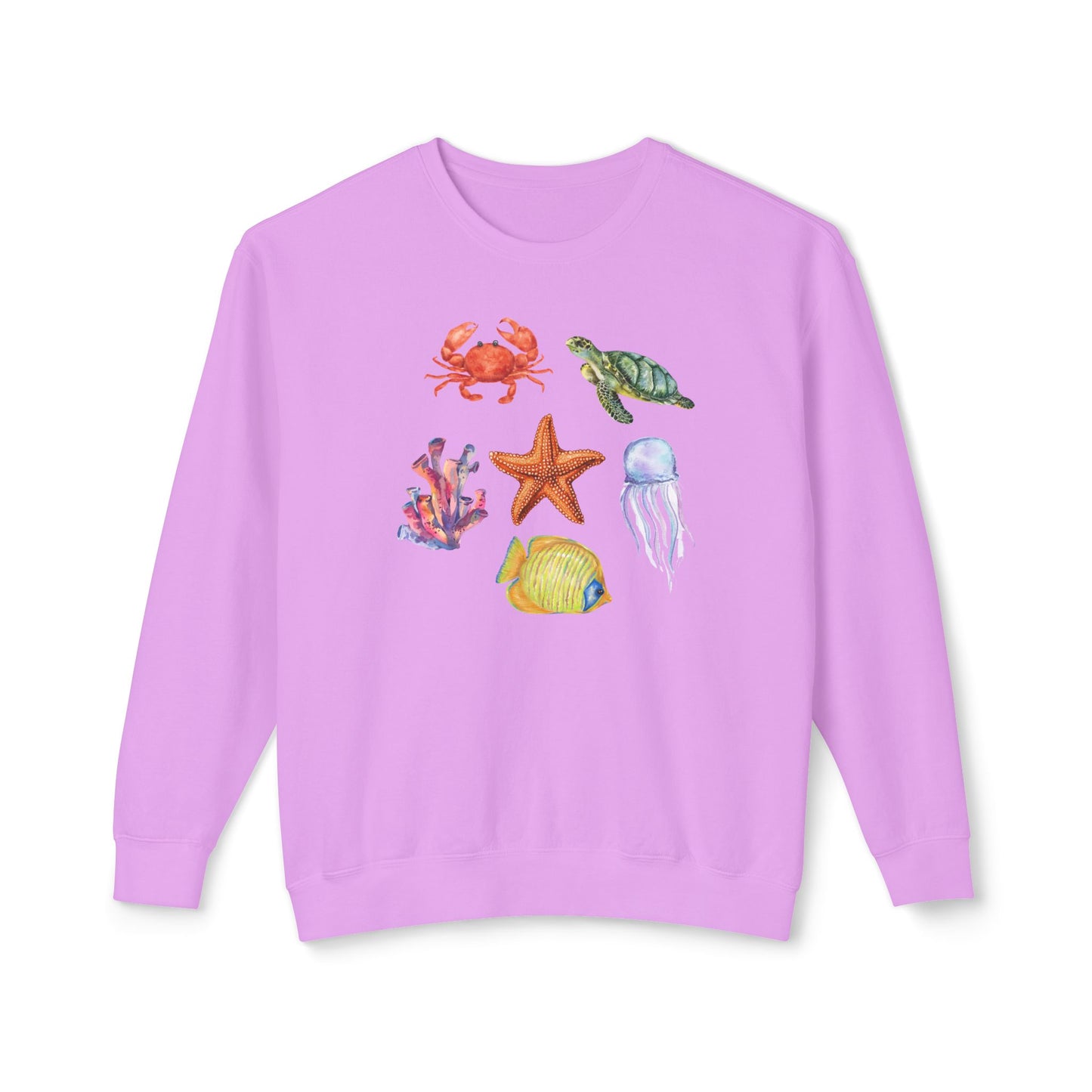 Ocean Creatures Comfort Colors Sweatshirt