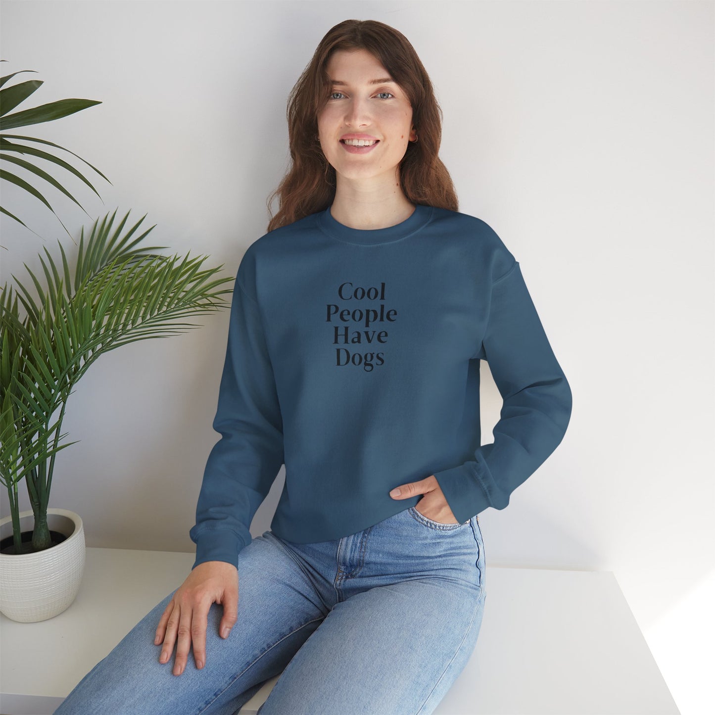 Cool People Have Dogs Unisex Crewneck