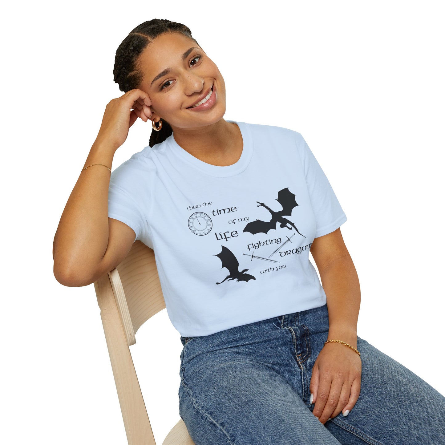 Fighting Dragons With You Soft Style Tee