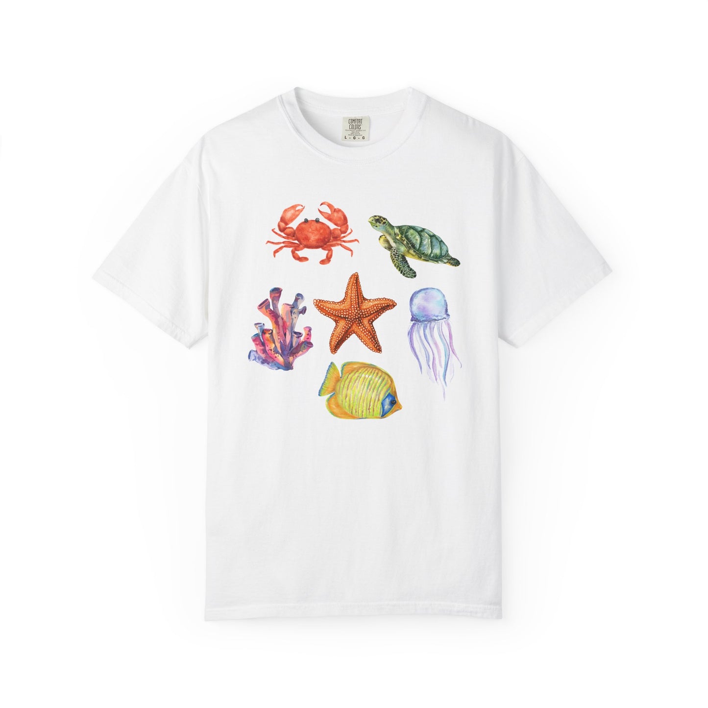 Ocean Creatures Comfort Colors Tee